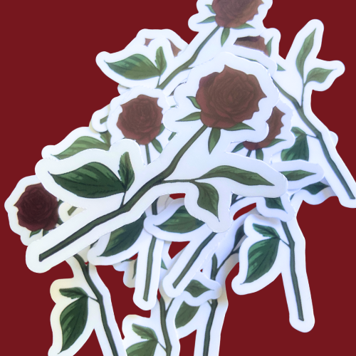 Rose Vinyl Sticker