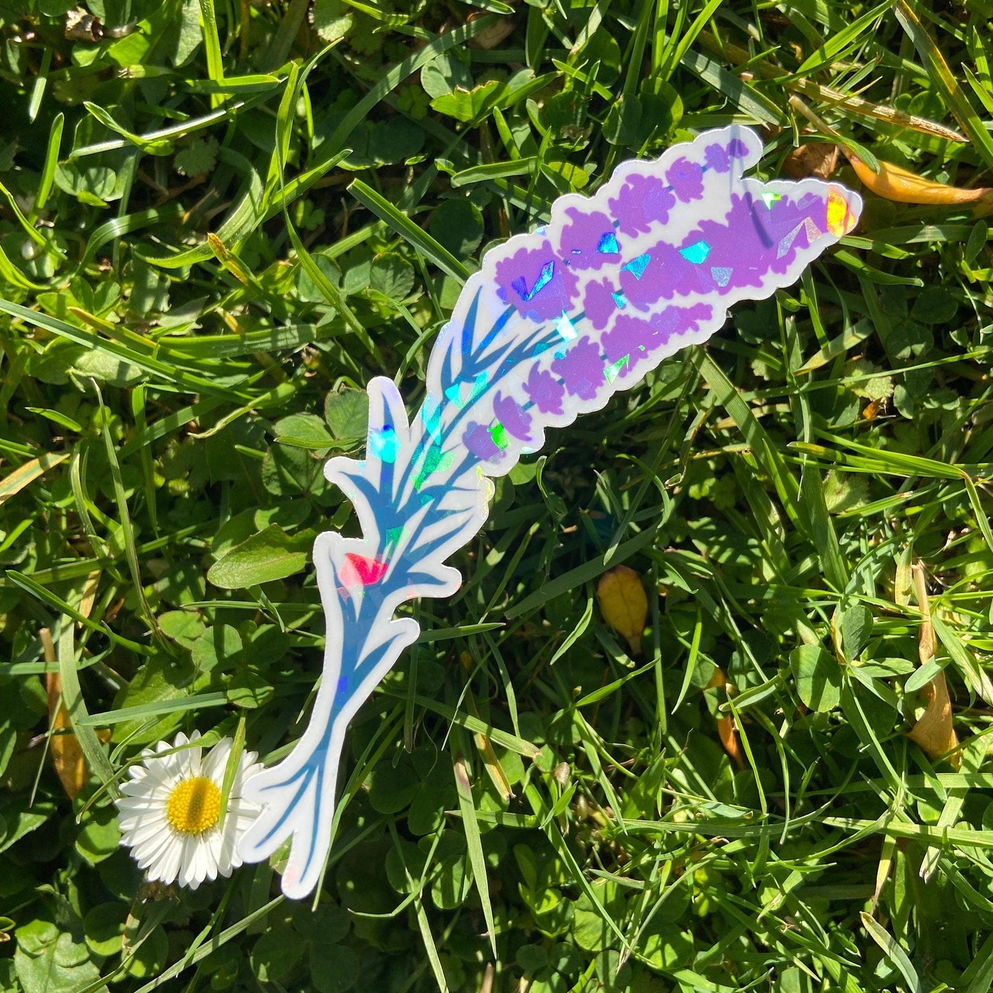 Lavender - Holographic Sticker - Nymeris Art