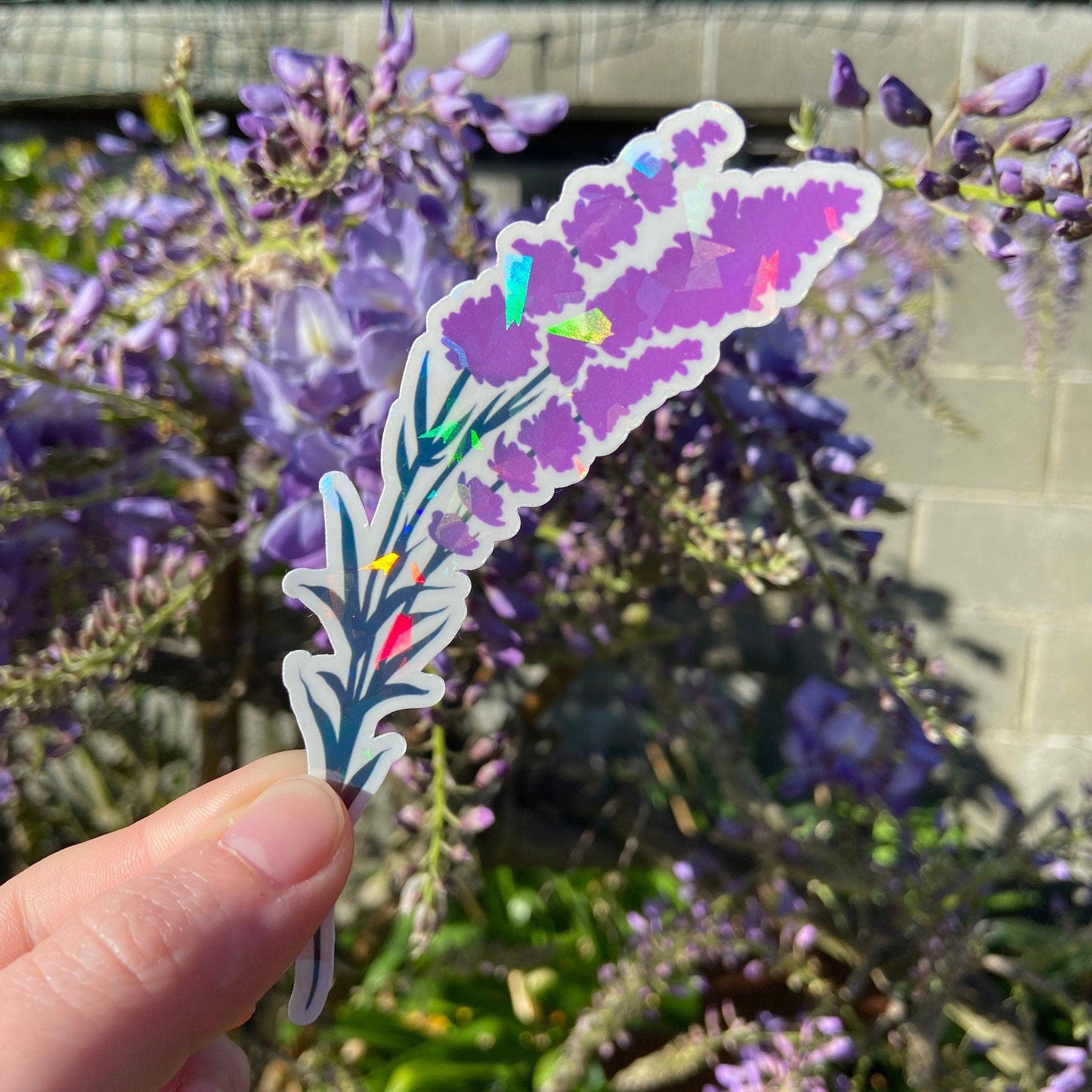 Lavender - Holographic Sticker - Nymeris Art