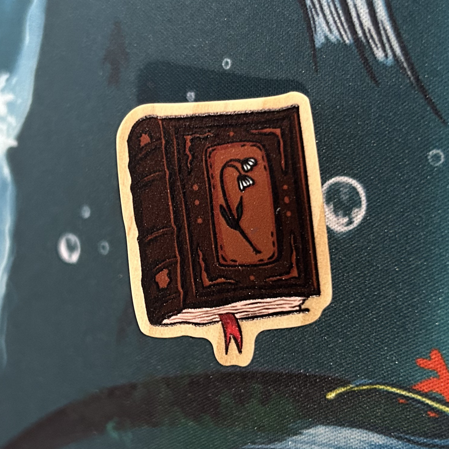 Historical Book Wooden Pin