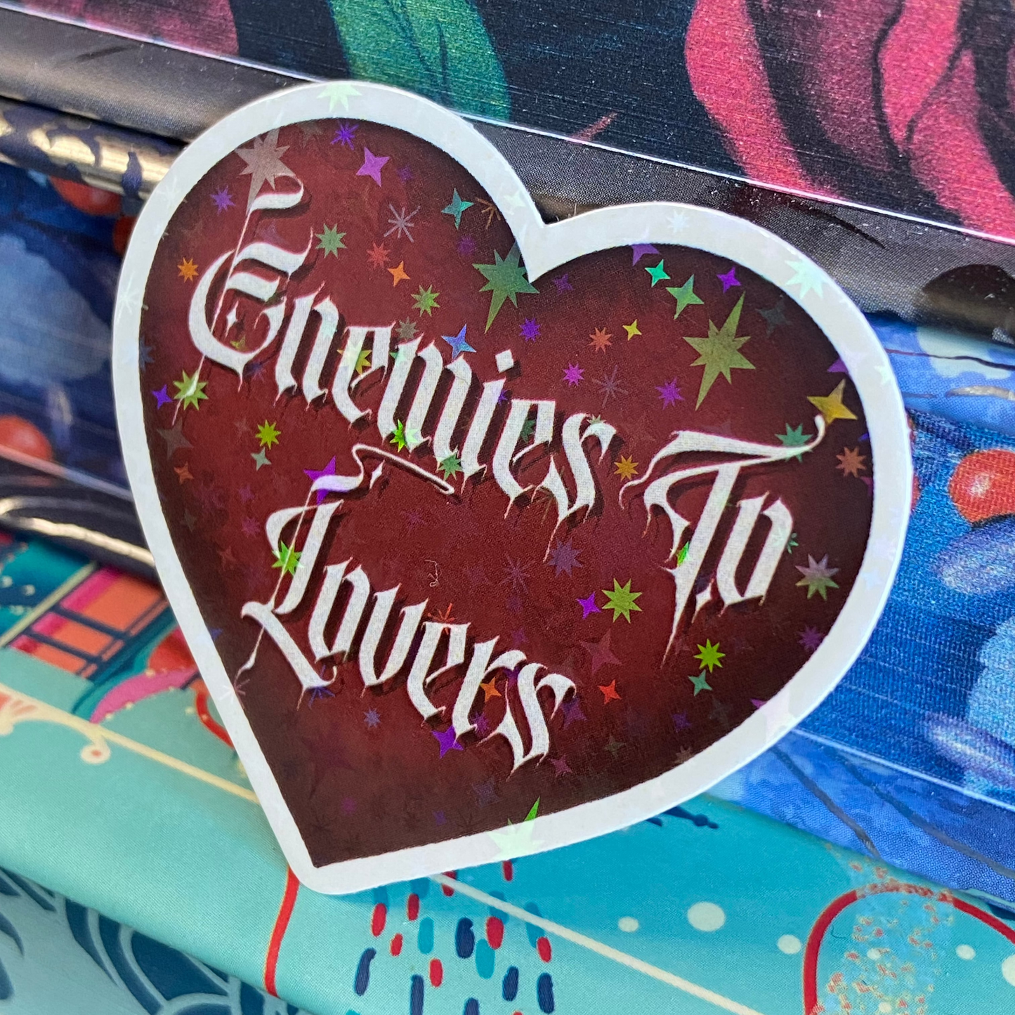 Enemies To Lovers - Gothic Holographic Sticker