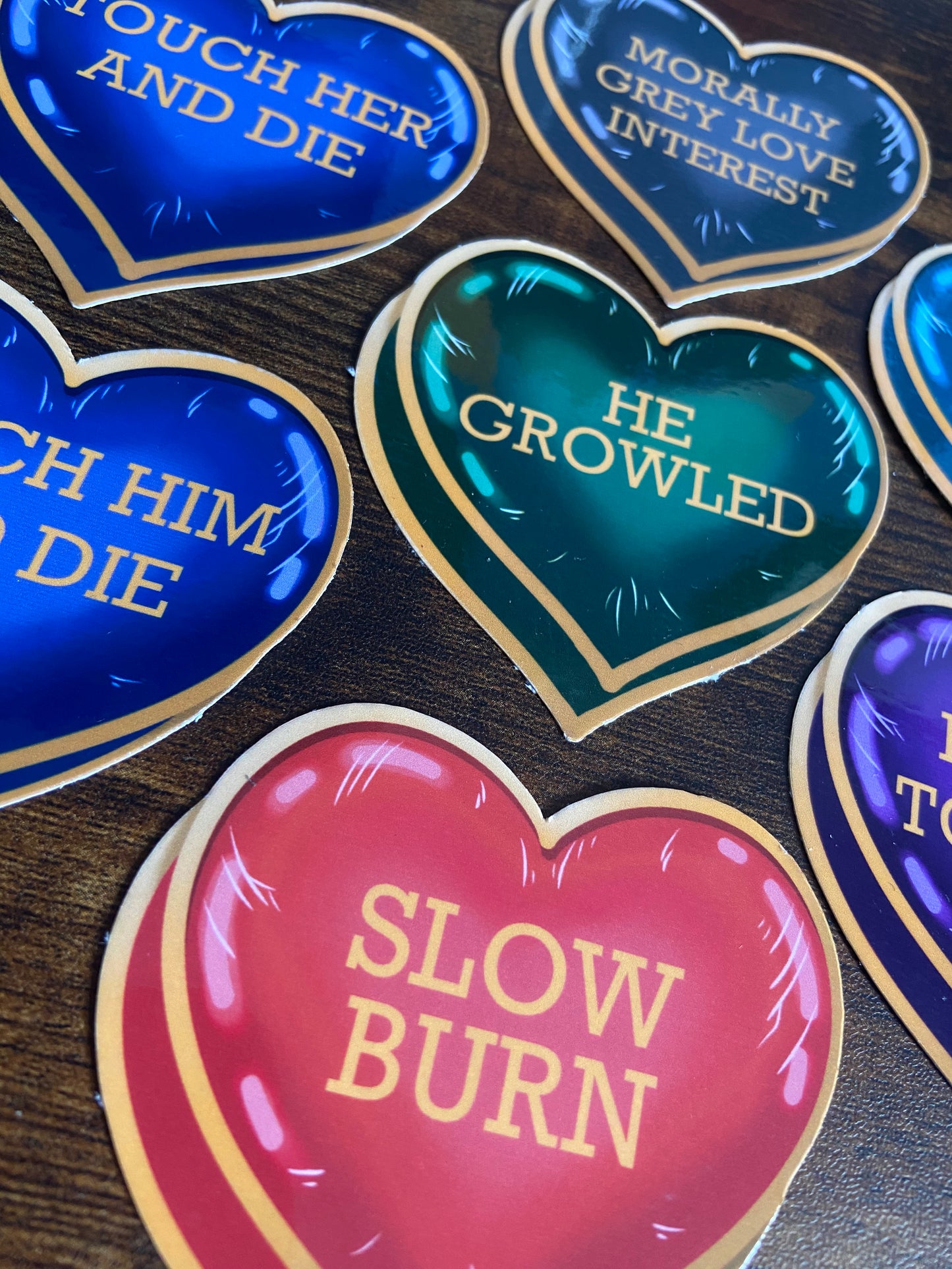 Bookish Heart Vinyl Stickers