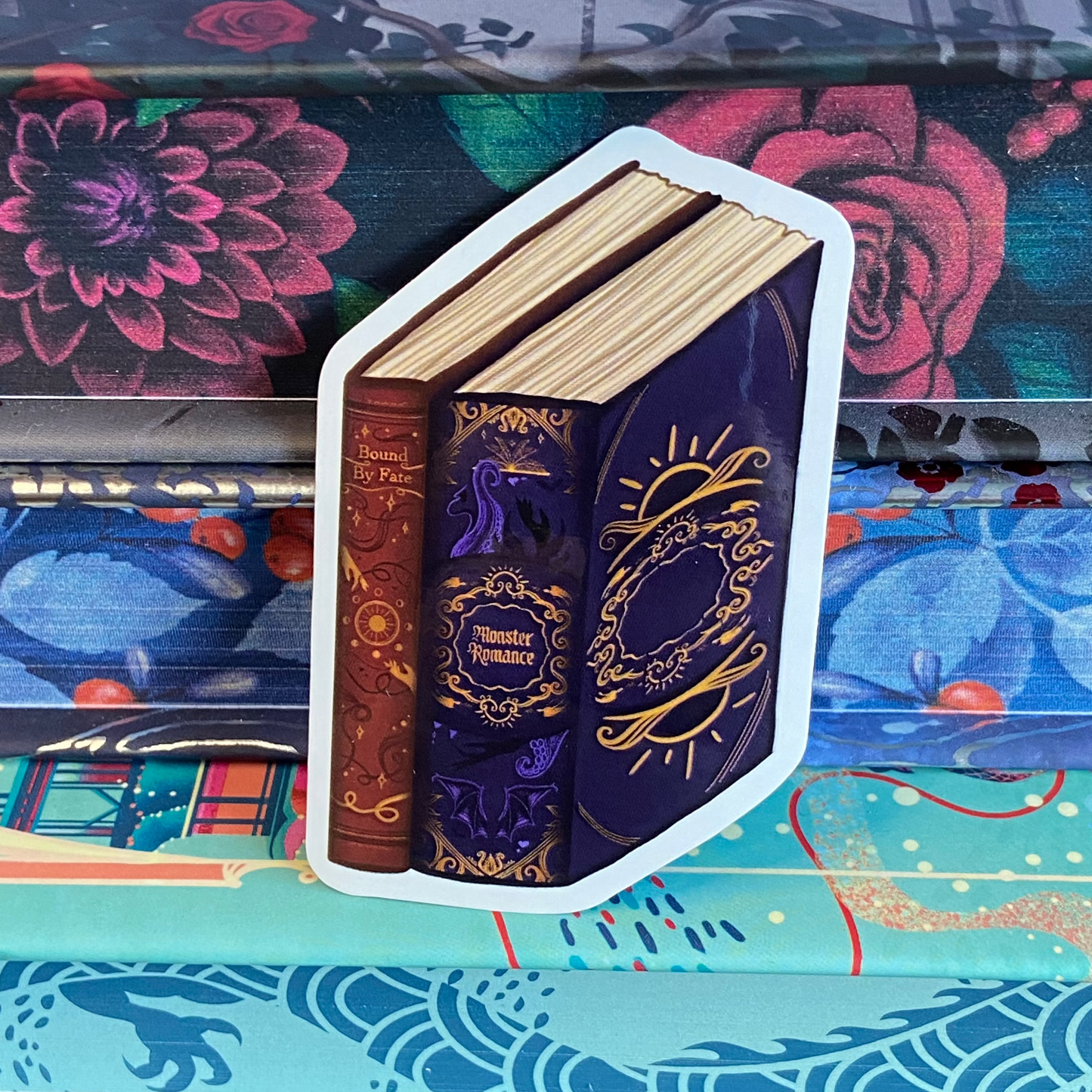 Monster Romance and Bound By Fate Trope Book Vinyl Sticker