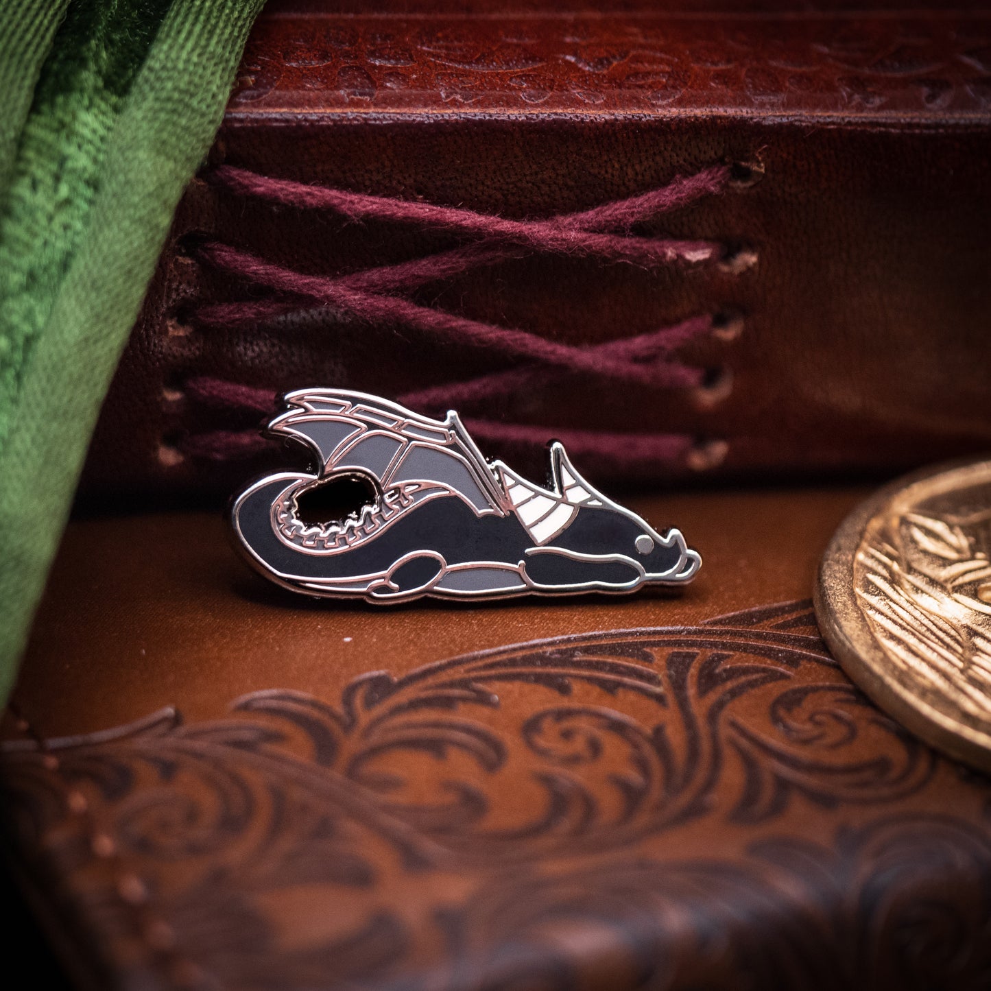 Black Dragon Enamel Pin | Hard Enamel Pin
