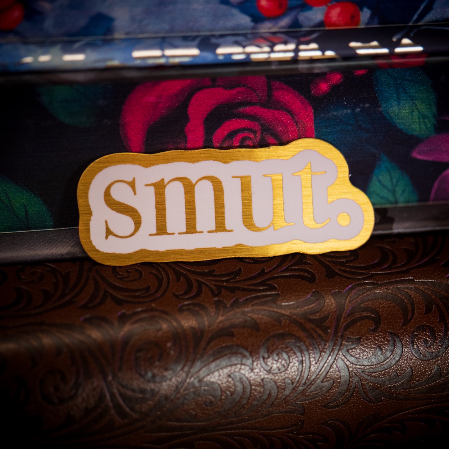 Gold SMUT Vinyl Sticker