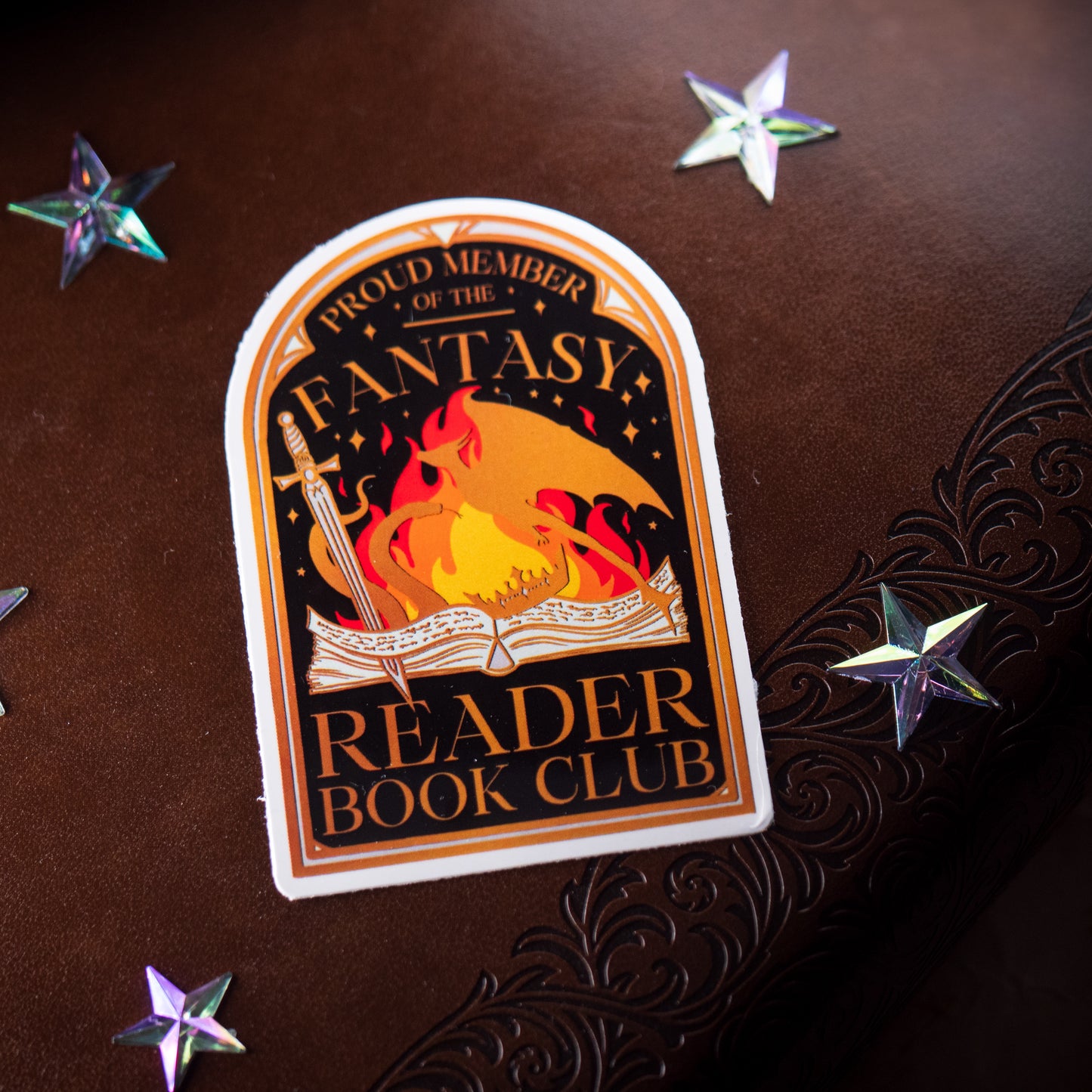 Proud Member of the Fantasy Readers Book Club Vinyl Sticker