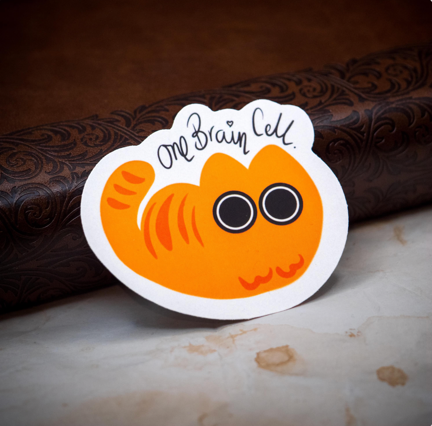 One Brain Cell Vinyl Sticker