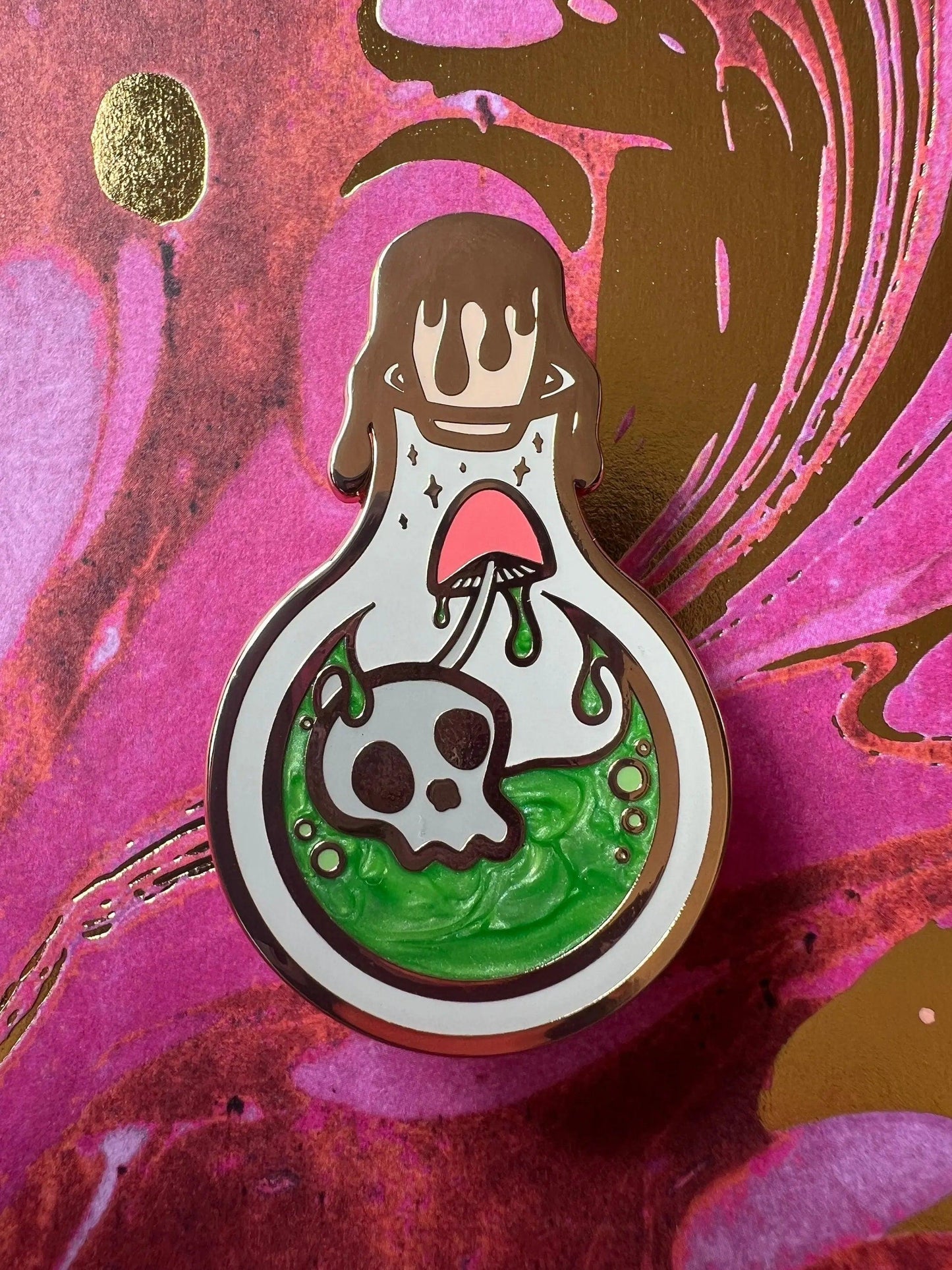 Poison Potion Enamel Pin | Hard Enamel Pin - Nymeris Art