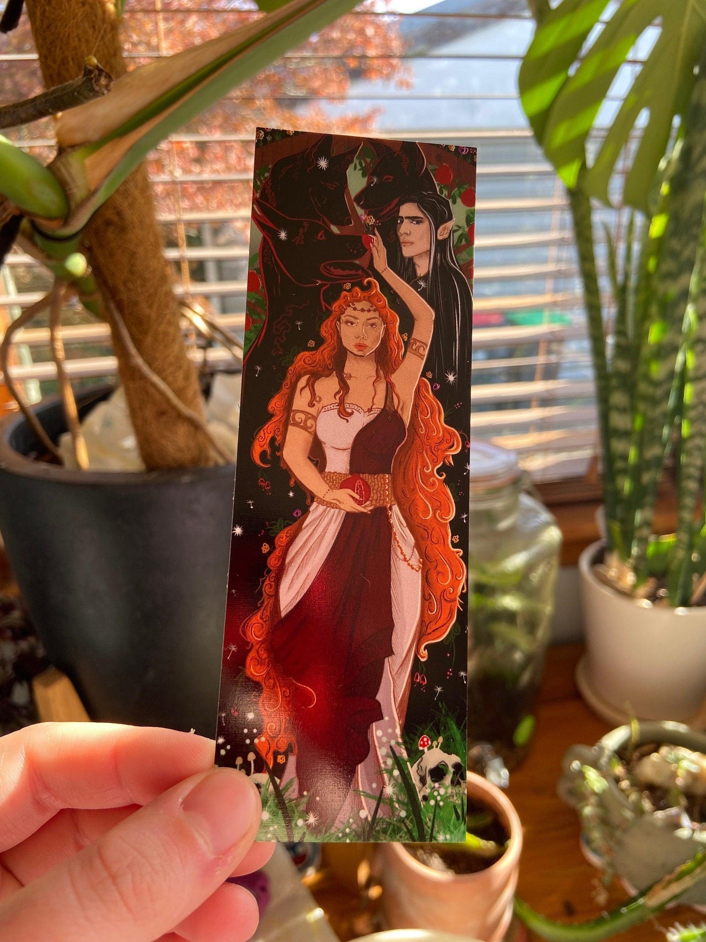 Hades and Persephone Bookmark | Double Sided - Nymeris Art
