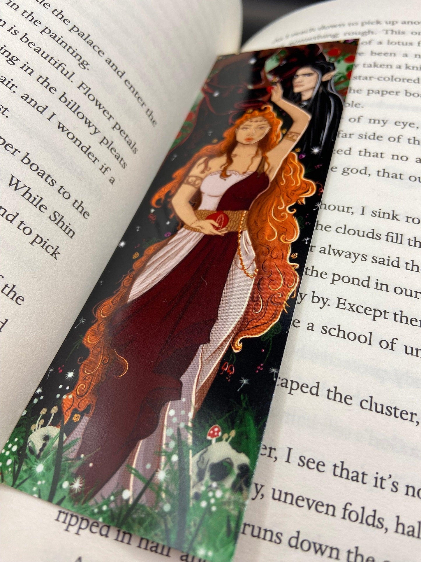 Hades and Persephone Bookmark | Double Sided - Nymeris Art