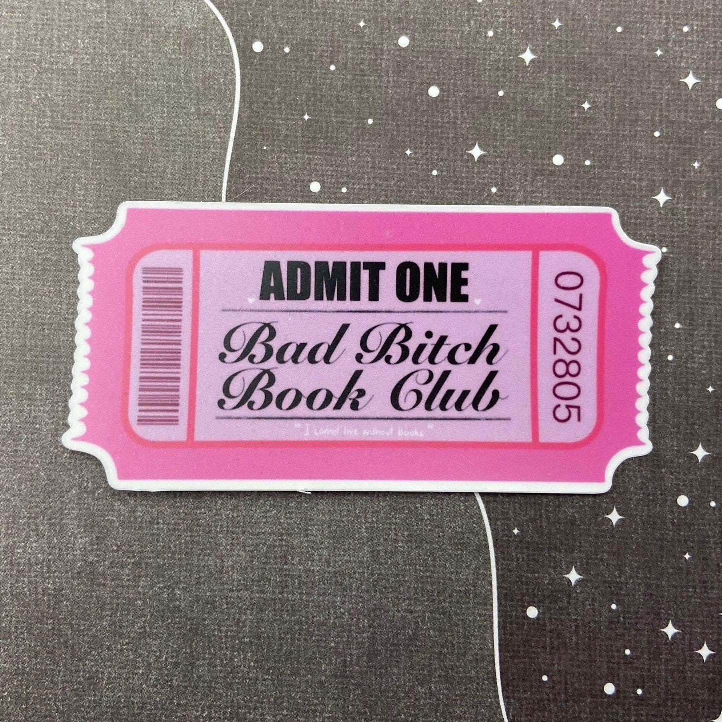 Bad Bitch Book Club Vinyl Sticker - Nymeris Art