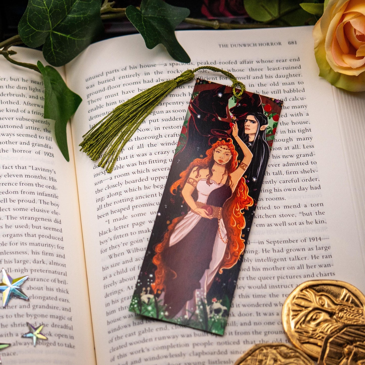Hades and Persephone Bookmark | Double Sided - Nymeris Art