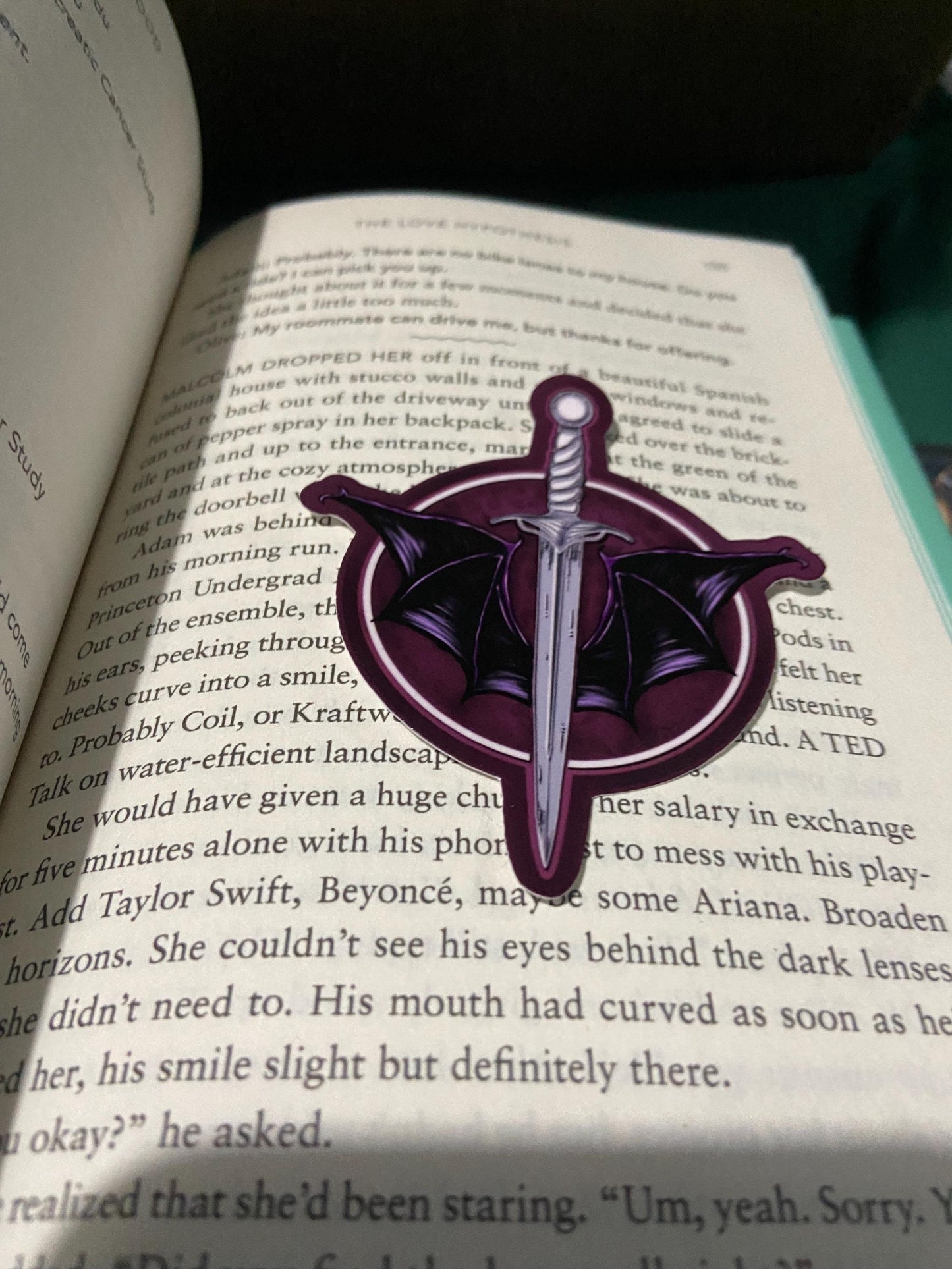 Bat Wings and Dagger Vinyl Sticker - Nymeris Art