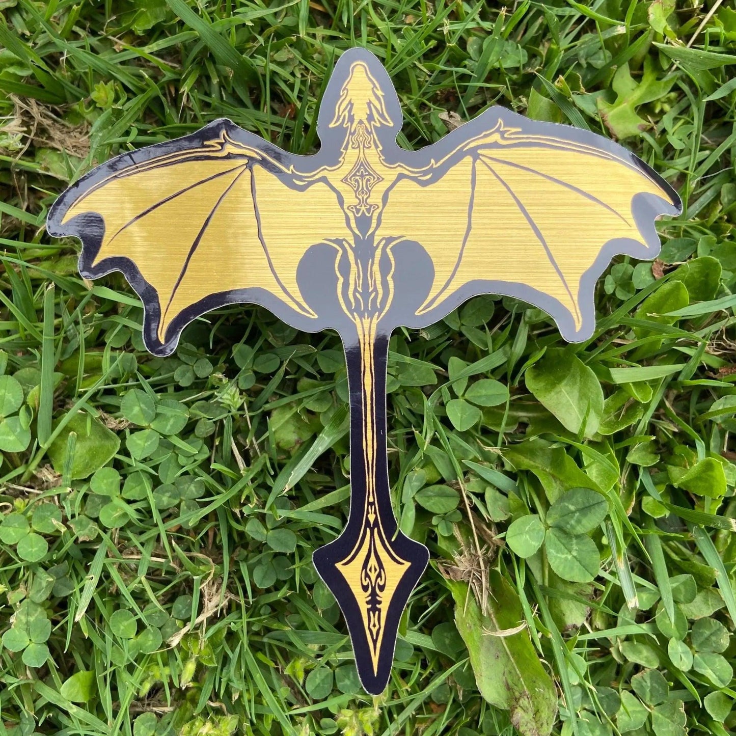 Golden Dragon Vinyl Sticker - Nymeris Art