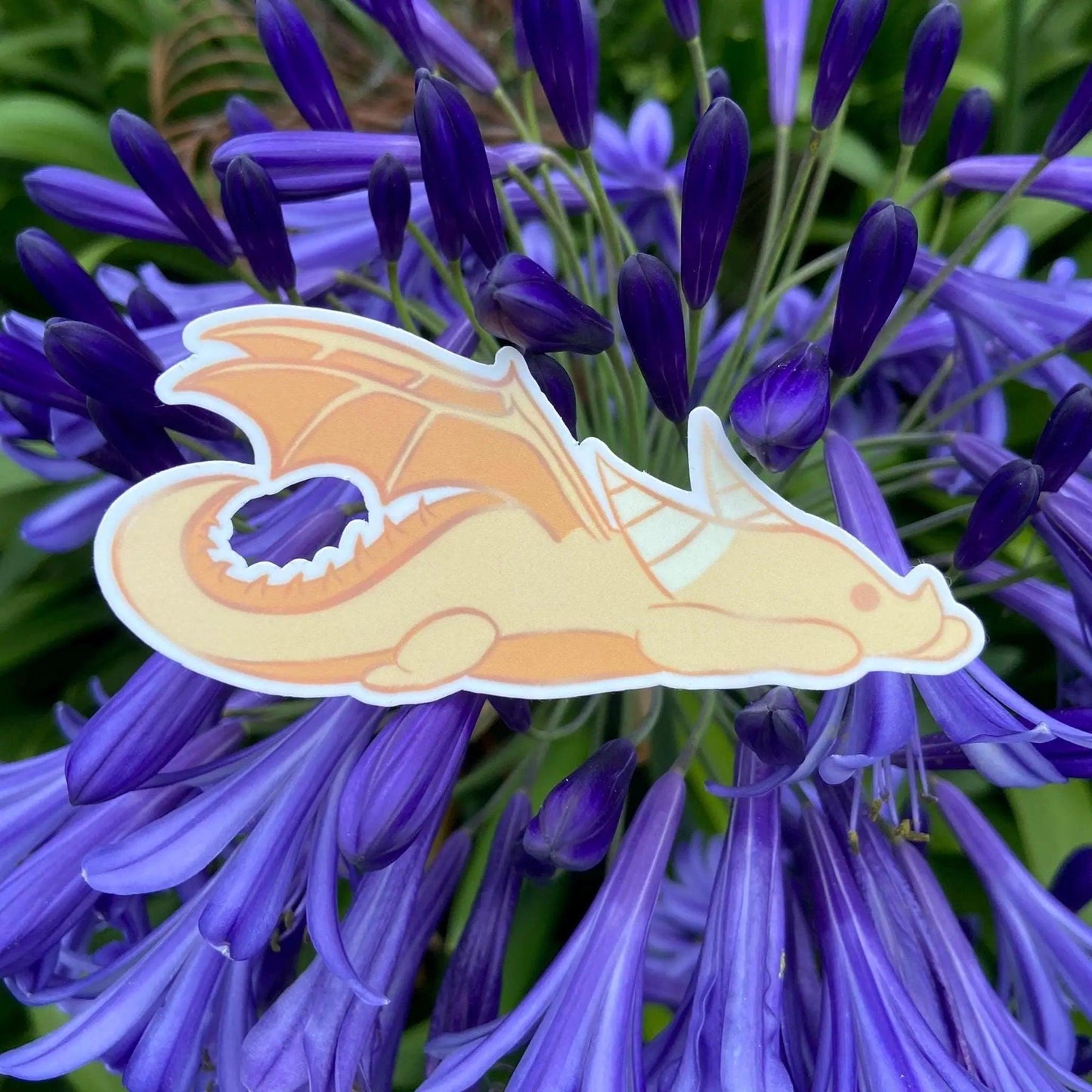 Baby Yellow Dragon Vinyl Sticker - Nymeris Art