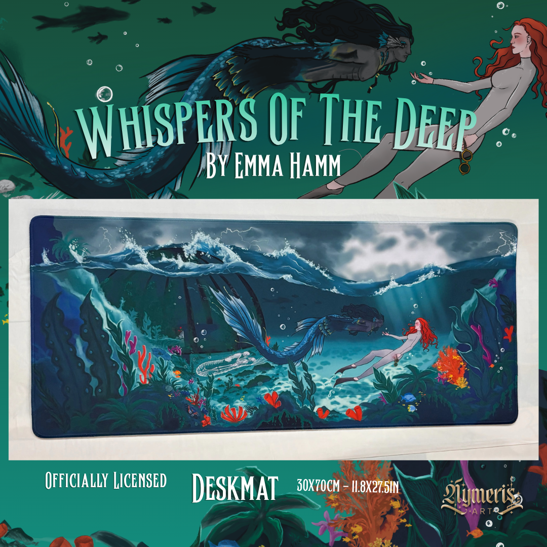 Whispers Of The Deep By Emma Hamm - Desk Mat (Official Licence)