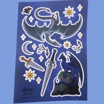 Steel & Dragons Sticker Sheet