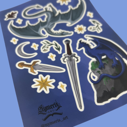 Steel & Dragons Sticker Sheet
