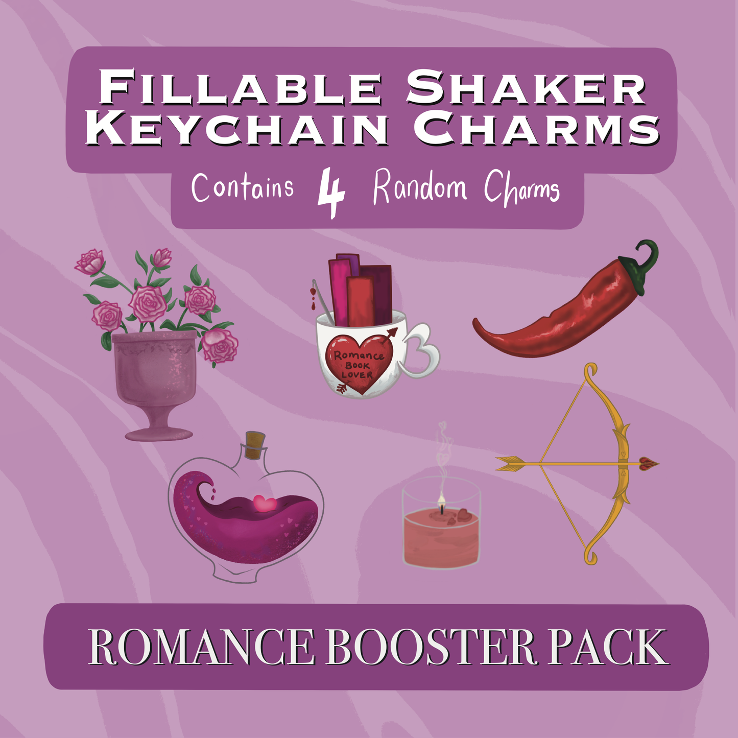 Bookshelf Shaker Keychain & Standee