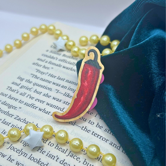 Chilli Pepper Wooden Pin