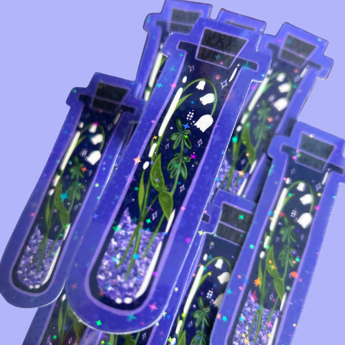 Lily Glitter Potion Bottle Vinyl Sticker