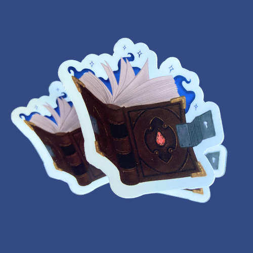 Grimoire (Book of Magic) Vinyl Sticker
