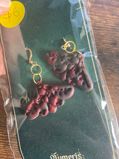 Moth Polymer Clay Earring