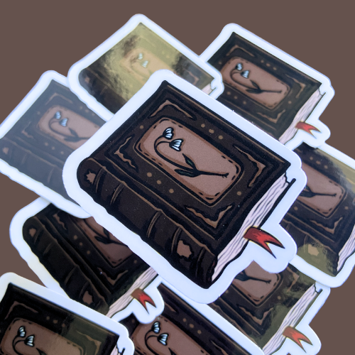 Petals & Paper Book Vinyl Sticker