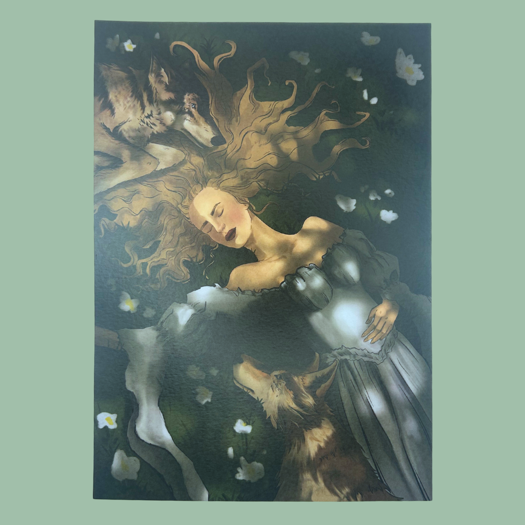 Wolves and the Women Print