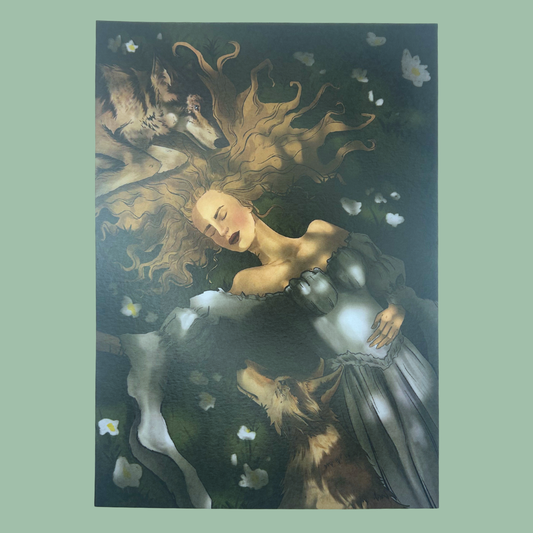 Wolves and the Women Print