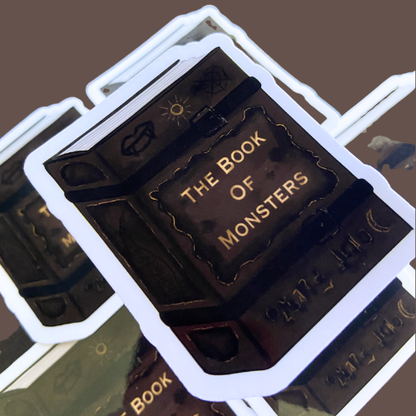 The Book of Monsters Vinyl Sticker