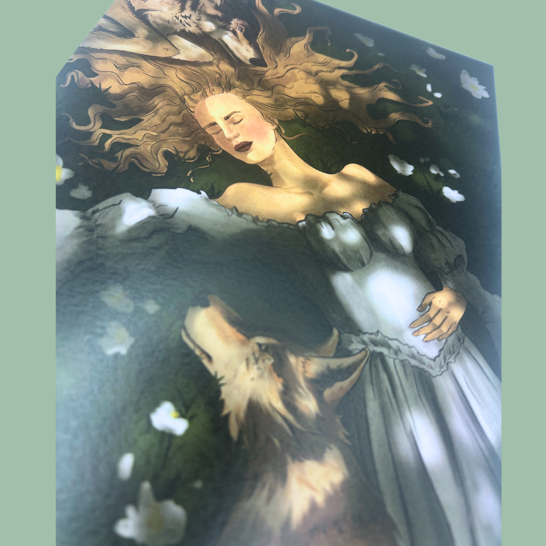 Wolves and the Women Print