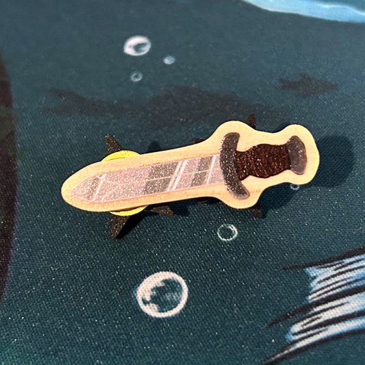 Sword Wooden Pin