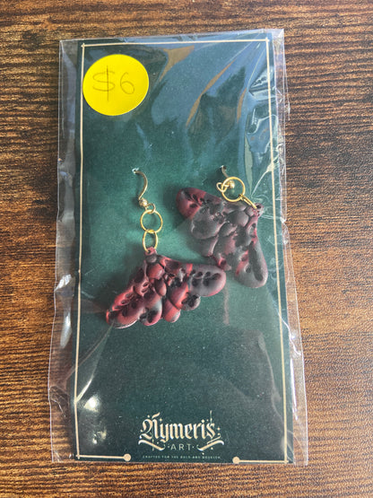 Moth Polymer Clay Earring