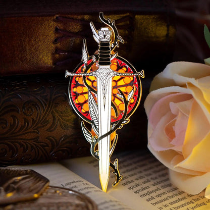Stained Glass Dagger Enamel Pin | Hard Enamel Pin - Nymeris Art