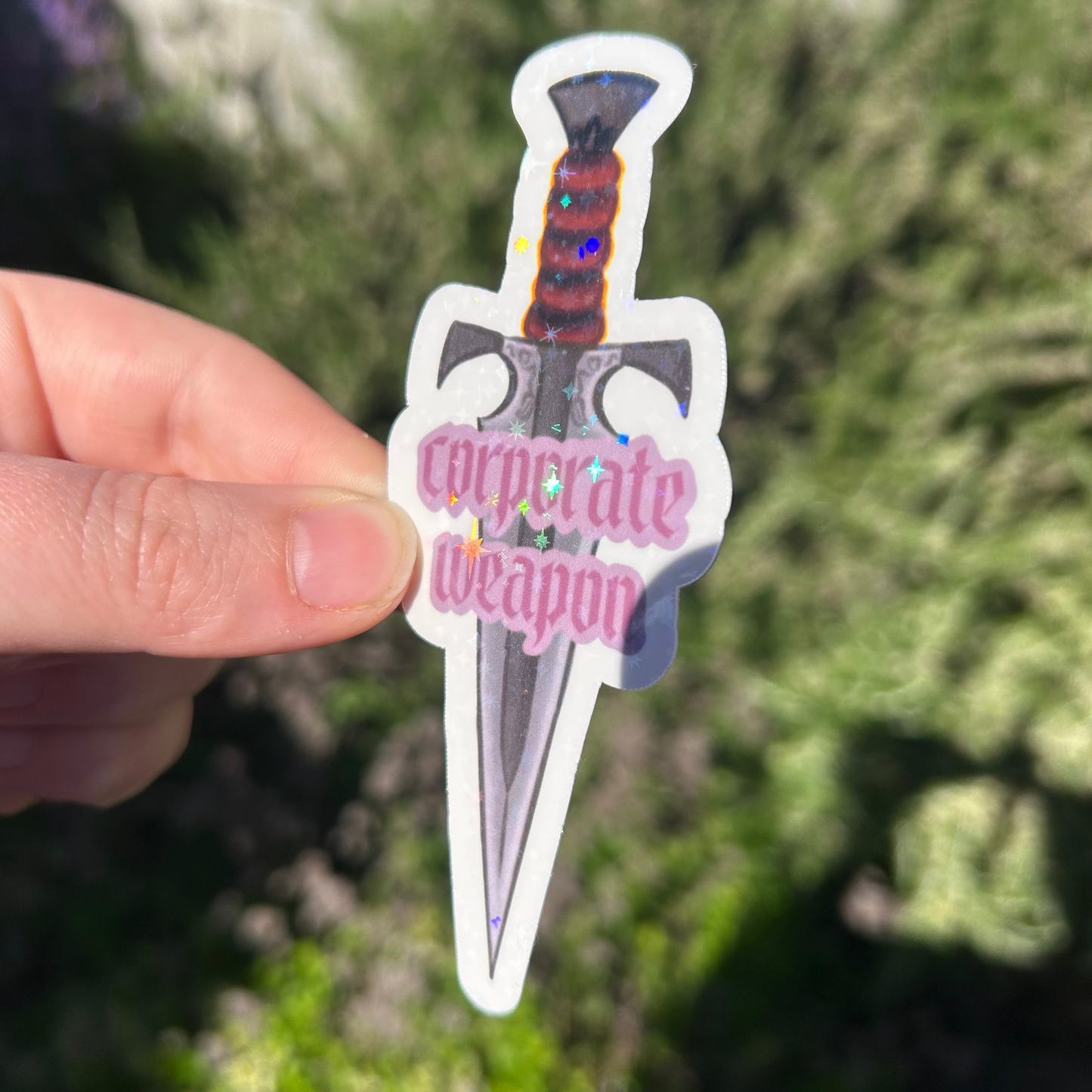 Corporate Weapon - Holographic Sticker