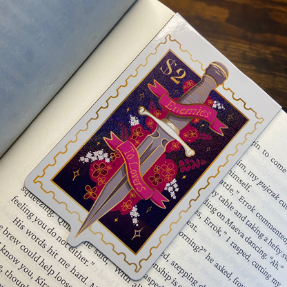Holographic Enemies To Lovers Magnet Bookmark