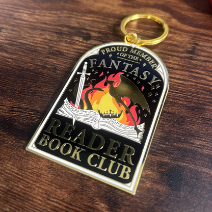 Proud Member Of The Fantasy Reader Book Club Keychain