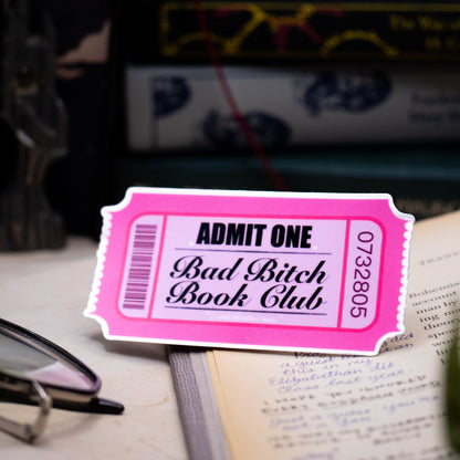 Bad Bitch Book Club Vinyl Sticker