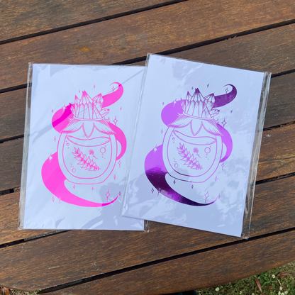 Potion Bottle Foil Print