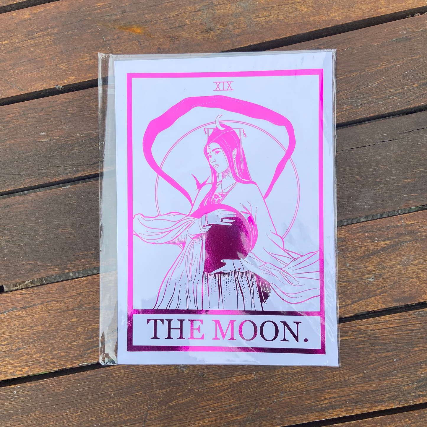 The Moon Foil Print