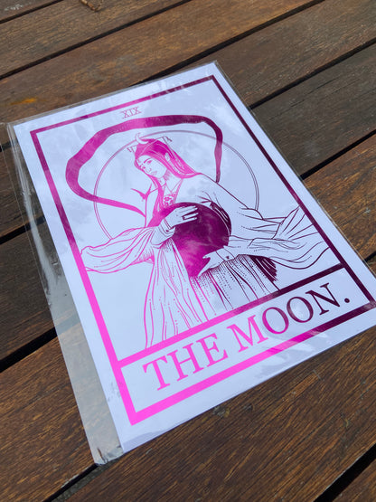 The Moon Foil Print