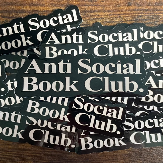 Anti Social Book Club Vinyl Sticker
