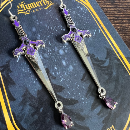 Gargoyle Hard Enamel Earrings