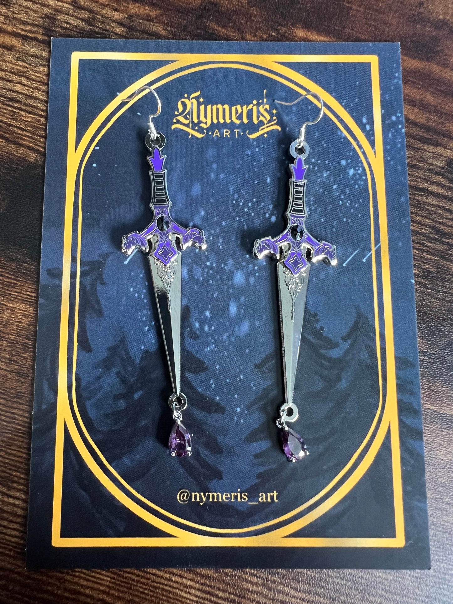 Gargoyle Hard Enamel Earrings