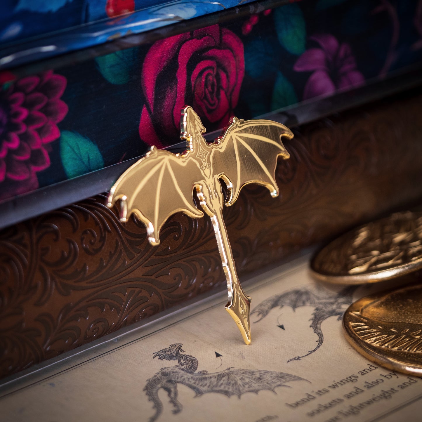 Gilded Golden Dragon - Enamel Pin