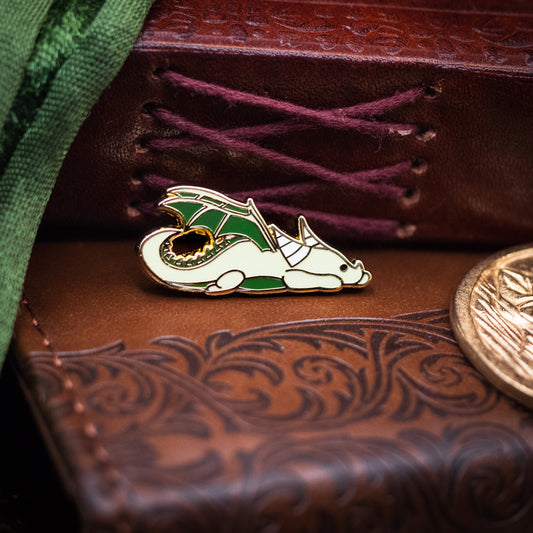 Green Dragon Enamel Pin | Hard Enamel Pin
