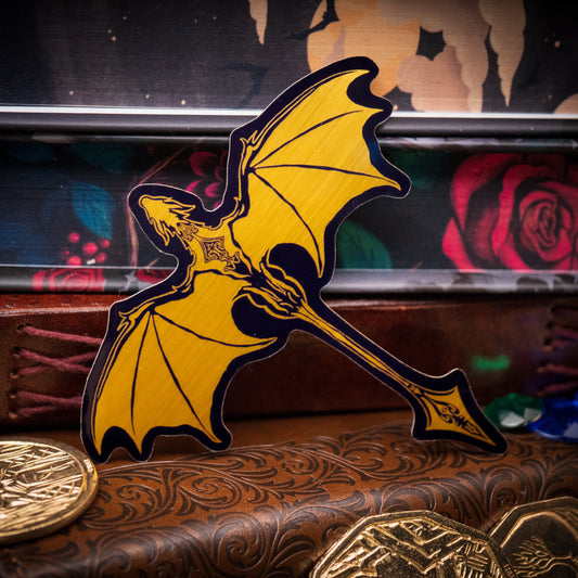 Golden Dragon Vinyl Sticker