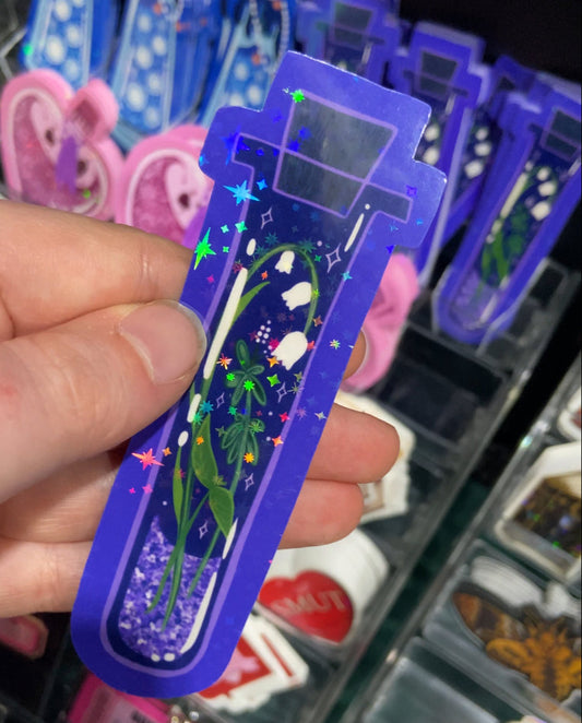 Lily Glitter Potion Bottle Vinyl Sticker
