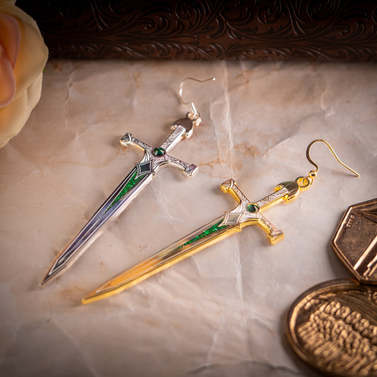 Enchanted Emerald Earrings | Enamel Earrings